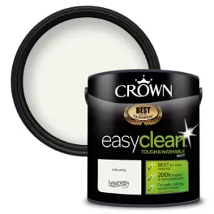 Crown Easyclean 200 Milk White Matt Paint - 2.5L