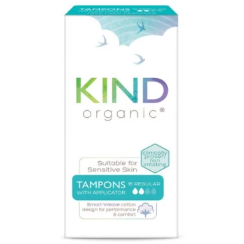 Kind Organic Tampons & Applicator Regular - 16 Tampons