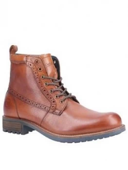 Cotswold Dauntsey Leather Boots, Tan, Size 10, Men