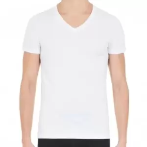 HOM Supreme Cotton V-Neck T-Shirt - White XL