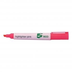 Eco Highlighter 1 5mm Line Pink Pack 10 938047
