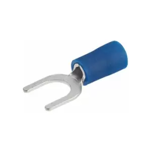 Blue 6mm Fork Terminal Pack of 100 - Truconnect