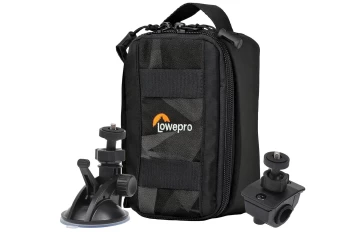 Lowepro ViewPoint CS 40 Action Camera Case with FREE Suction Mount & Cycle Mount - Black