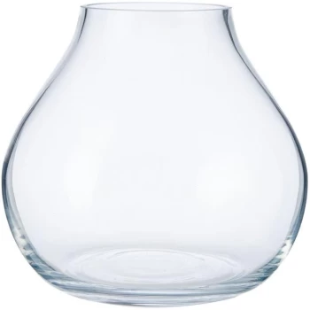 Hotel Collection Globe clear vase 18cm - Clear