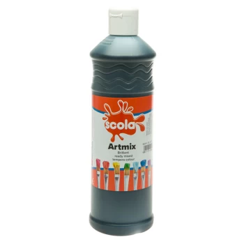 Scola AM600/38 Artmix Ready-mix Paint 600ml - Black