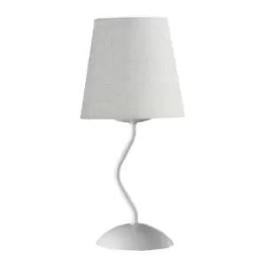 Onli Margot Table Lamp With Round Tapered Shade, White