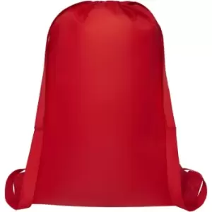 Bullet Nadi Mesh Drawstring Bag (One Size) (Red) - Red