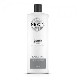 Nioxin SYS1 Cleanser Shampoo System 1 1000ml
