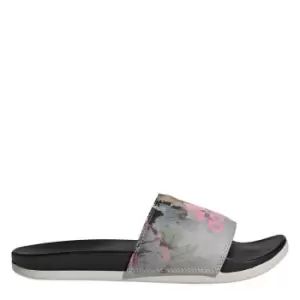 adidas Adilette Comfort Slides Womens - Grey One / Bliss Pink / Core B