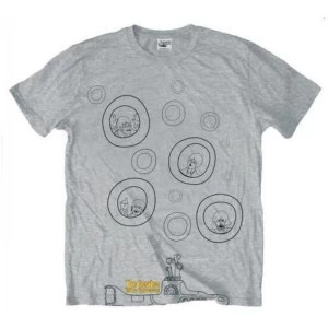 The Beatles - Bubbles Mens X-Large T-Shirt - Grey
