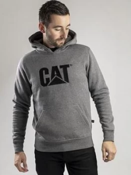 Caterpillar CAT Workwear Trademark Overhead Hoodie - Grey Size M Men