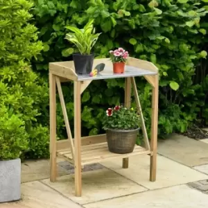 King Fisher - 70cm Wide Wooden Greenhouse / Garden Potting Table / Bench
