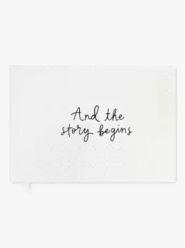 Kate Spade And The Story Begins Bridal Guest Book, Gold, One Size