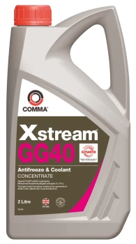 Xstream GG40 Antifreeze & Coolant - Concentrated - 2 Litre XSGG402L COMMA