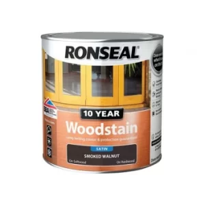 Ronseal 10 Year Woodstain Smoked Walnut 2.5 litre