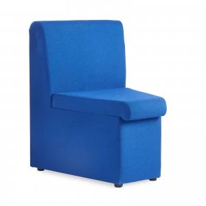Alto modular Reception Seating concave With no Arms - Blue