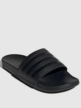 adidas Adilette Comfort - Triple Black, Triple Black, Size 7, Men