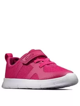 Clarks Ath Flux Toddler Trainer - Pink, Raspberry, Size 4 Younger
