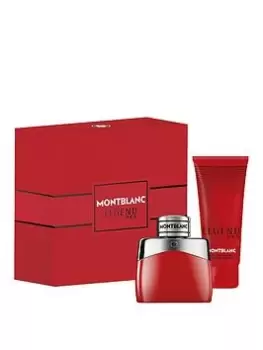 Mont Blanc Legend Red 50ml Eau de Parfum & Shower Gel 100ml Plastic-Free Gift Set, Red, Women