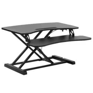 Vinsetto Standing Desk Converter Height Adjustable Office Table Sit & Stand Desk Black
