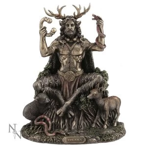 Cernunnos and Animals Wiccan Figurine