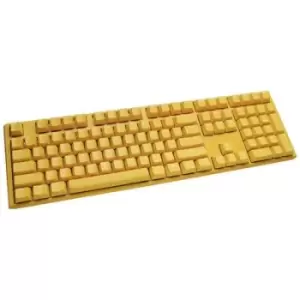 Ducky One 3 Yellow Corded Gaming keyboard, Keyboard German, QWERTZ Yellow