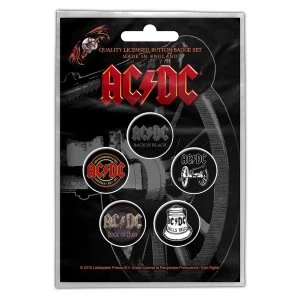 AC/DC - For Those About To Rock Button Badge Pack