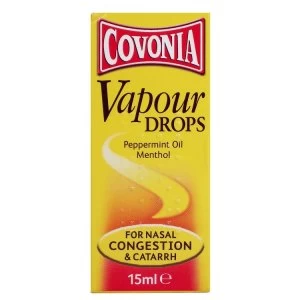 Covonia Vapour Drops Peppermint Oil & Menthol 15ml
