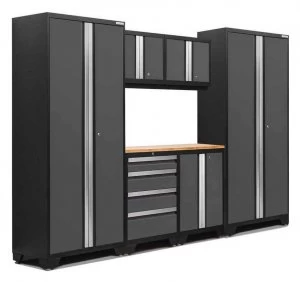 Bold 3.0 Grey 7 piece Garage Cabinet Set 7 Shelves