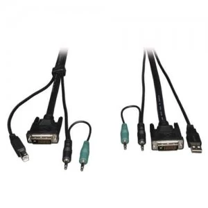 Tripp Lite DVI USB Audio KVM Cable Kit 15ft