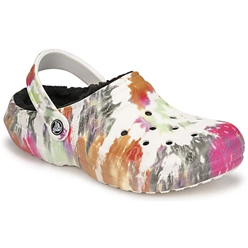 Crocs CLASSIC LINED TIE DYE CLOG womens Clogs (Shoes) in White,6,9,5,7,8