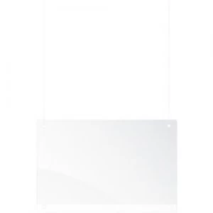 Franken Ceiling Suspension Sneeze Guard Plexiglas Transparent 80 x 65 cm