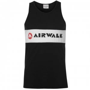 Airwalk Stripe Vest Mens - Black