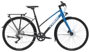 2023 Trek FX 3 Disc Equipped Stagger Hybrid Bike in Alpine Blue Fade