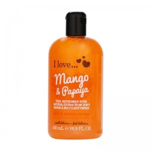 I Love Mango & Papaya Bubble Bath & Shower Creme 500ml