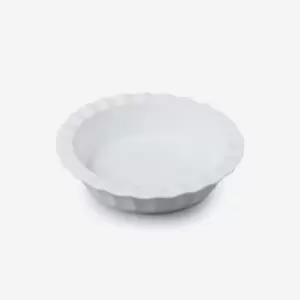 Porcelain Deep Round Crinkle Rim Pie Dish 17cm