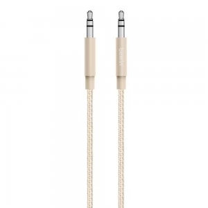 Belkin 3.5mm Braided Aux Cable Gold