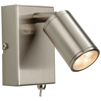 Firstlight Orion - LED 3 Light Indoor Wall Spotlight (Switched) Brushed Steel