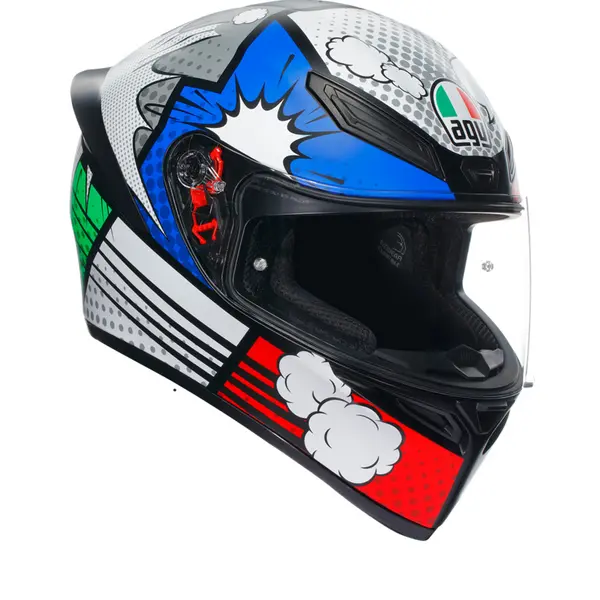 AGV K1 S E2206 Bang Matt Italy Blue 022 Full Face Helmet Size L