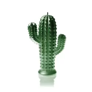 Green Metallic Big Cactus Candle