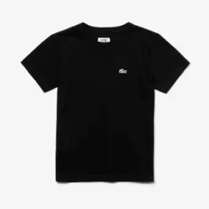 Boys' Lacoste SPORT Breathable Cotton Blend T-Shirt Size 4 yrs Black