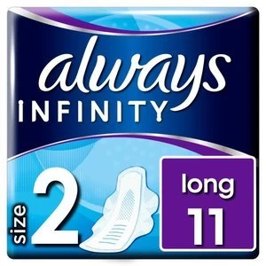 Always Infinity Long Plus with wings Sanitary Pad 11PK