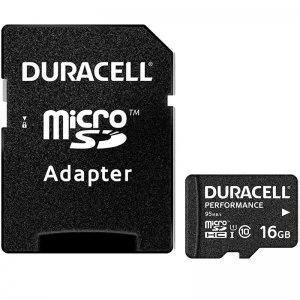 Duracell 16GB Performance Micro SD Card SDHC + Adapter