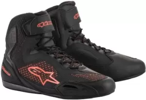 Alpinestars Faster 3 Rideknit Motorcycle Shoes, black-red, Size 39, black-red, Size 39