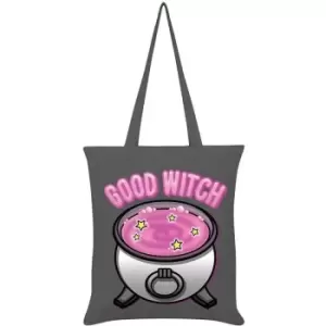 Grindstore Good Witch Bad Witch Double Sided Tote Bag (One Size) (Grey) - Grey