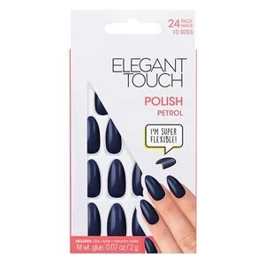 Elegant Touch Polished Fake Nails - Petrol Blue