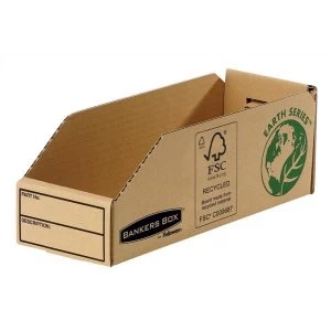 Bankers Box by Fellowes Earth Series 98mm Parts Bin Corrugated Fibreboard Packed Flat Pack of 50