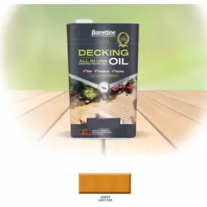 Barrettine All In One Decking Oil Treatment - Light Oak - 5L - Light Oak