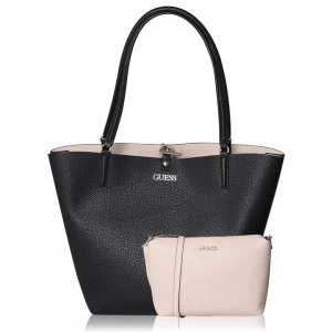 Guess Guess Alby Large Reversible Tote Bag - BLACK/STONE BSE