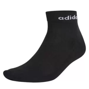 adidas Half Cushioned Ankle Socks 3 Pack Womens - Black